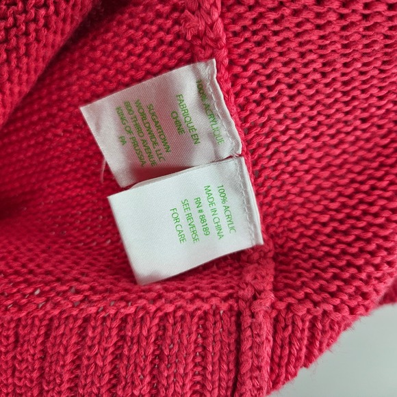Lilly Pulitzer Sweater Pink Cable Knit Crewneck Long Sleeve Pullover Size XS - Picture 6 of 9